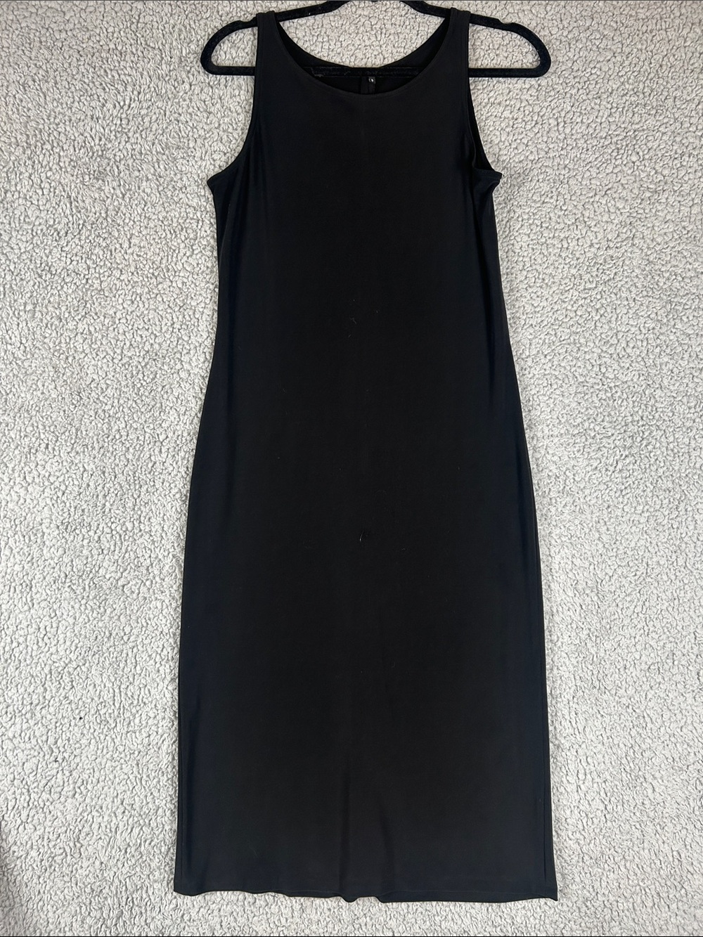 Norma Kamali Timeless Sleeveless Bodycon Maxi Black Dress Size S